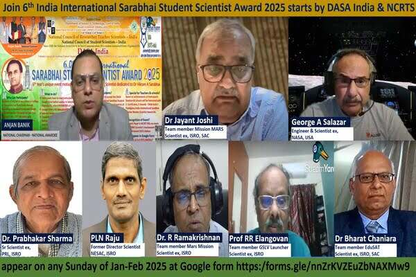 6th India International Sarabhai Student Scientist Award competition for 2025